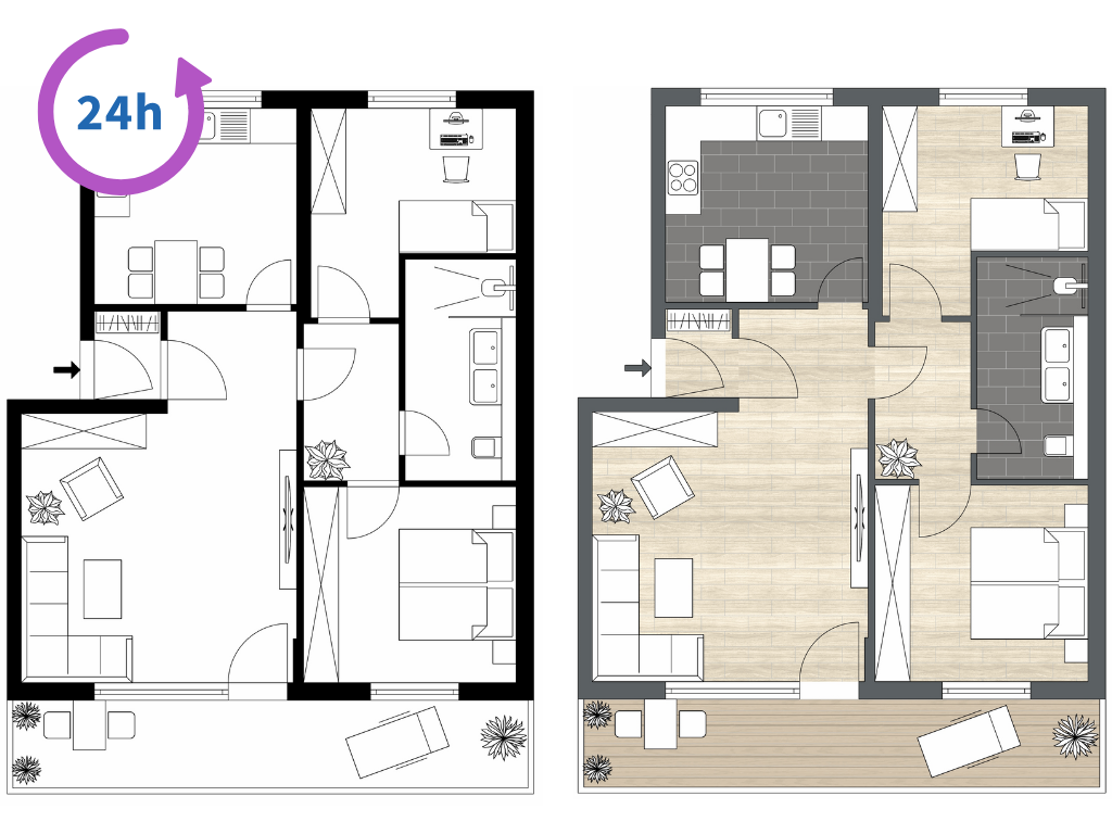5 Anbieter für Grundrisse in Wiesbaden – Präzise Layouts für die Immobilienvermarktung erstellen